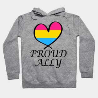 Proud Ally LGBT Gay Pride Month Pansexual Flag Hoodie